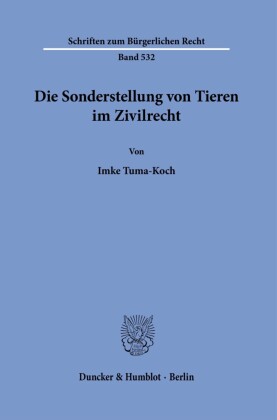 Die Sonderstellung von Tieren im Zivilrecht.