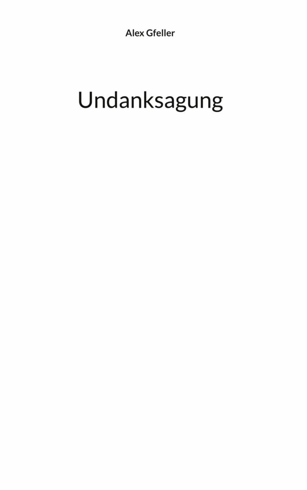 Undanksagung main product photo