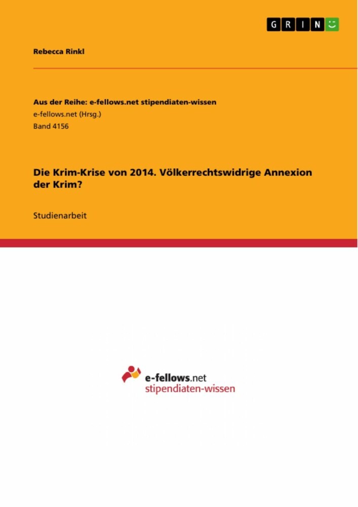 Die Krim-Krise von 2014. Völkerrechtswidrige Annexion der Krim? main product photo