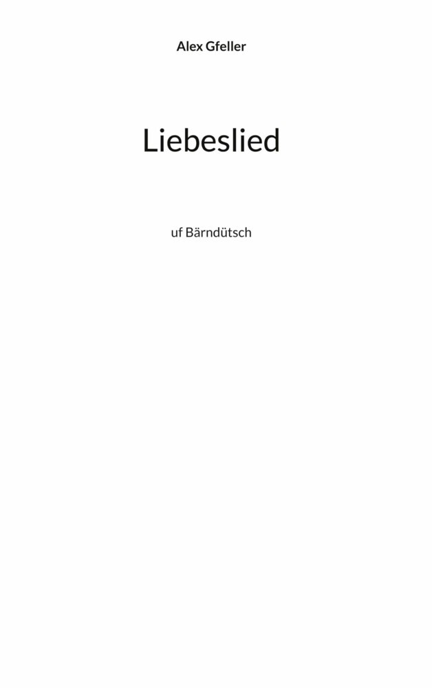 Liebeslied main product photo