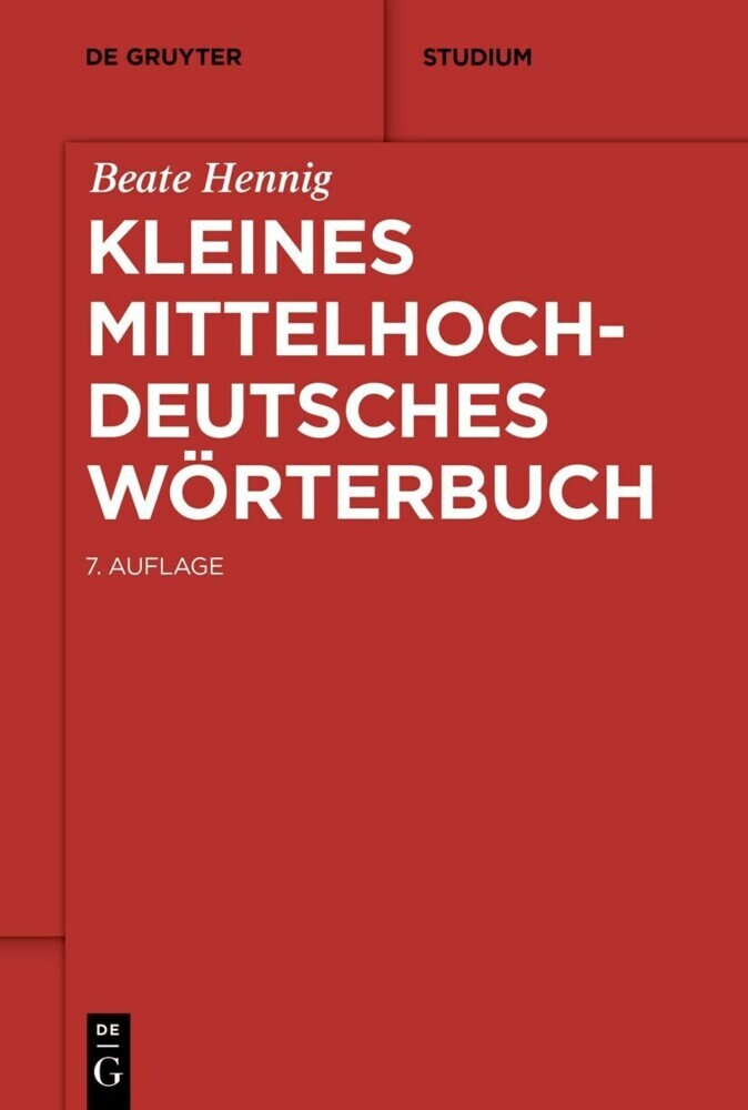 Kleines mittelhochdeutsches Wörterbuch main product photo