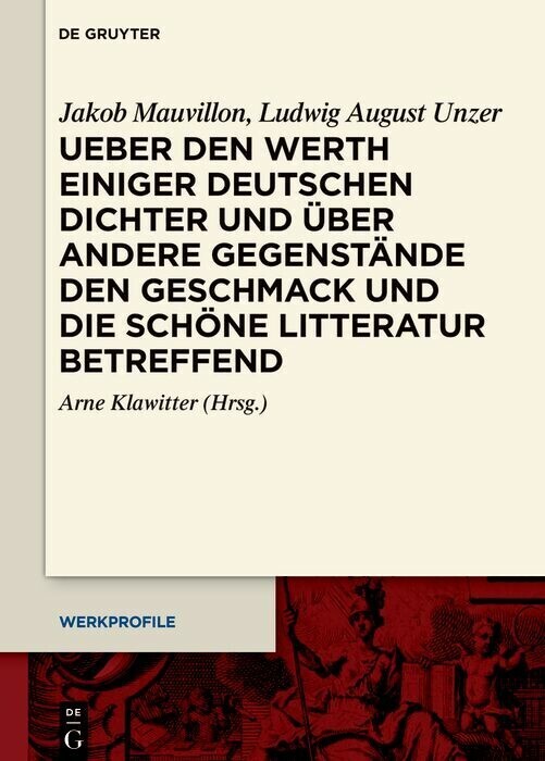 Ueber den Werth einiger Deutschen Dichter und über andere Gegenstände den Geschmack und die schöne Litteratur betreffend main product photo