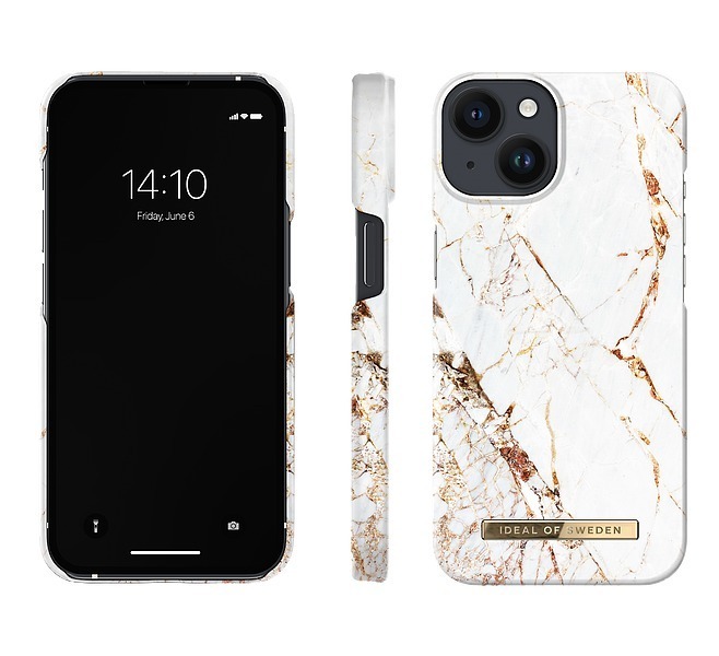 IDEAL OF SWEDEN iPhone 14 Fashion Case Carrara Gold main product photo