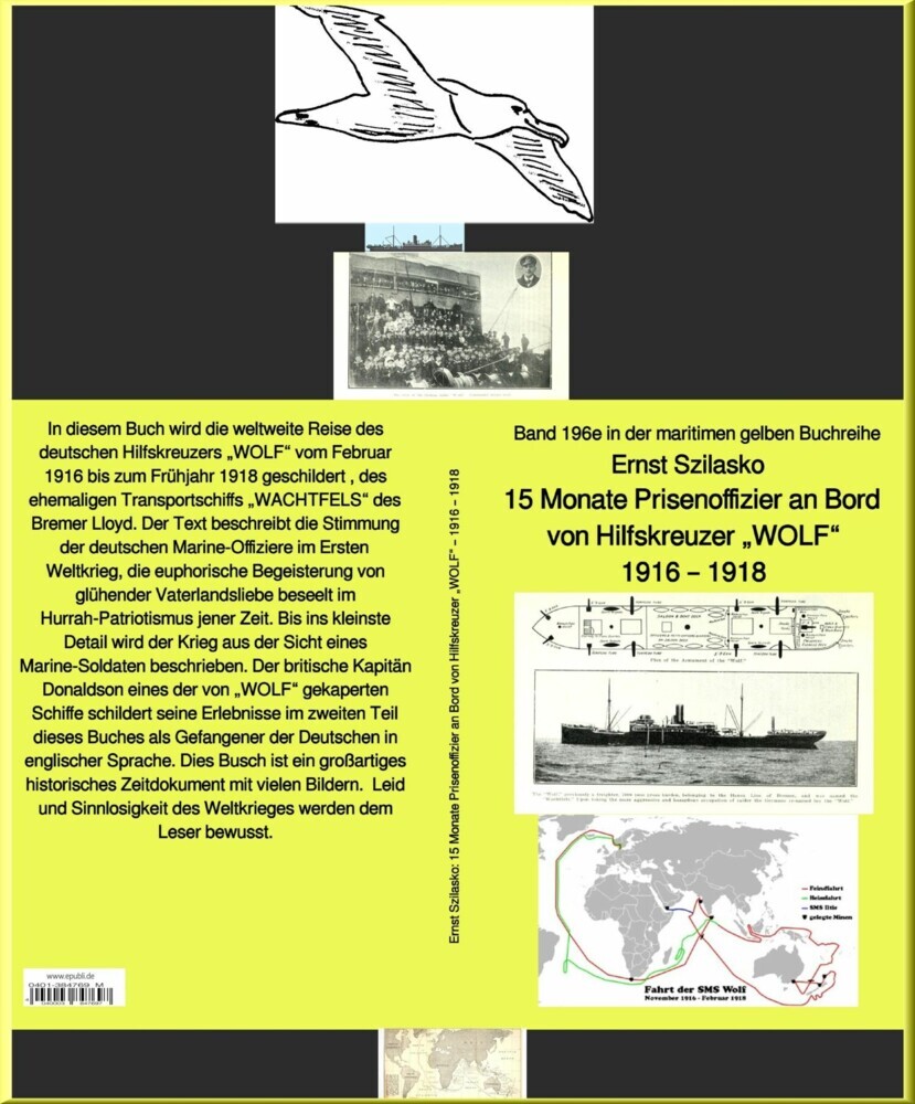 15 Monate Prisenoffizier an Bord von Hilfskreuzer 'WOLF' - Band 196e in der maritimen gelben Buchreihe - bei Ruszkowski main product photo