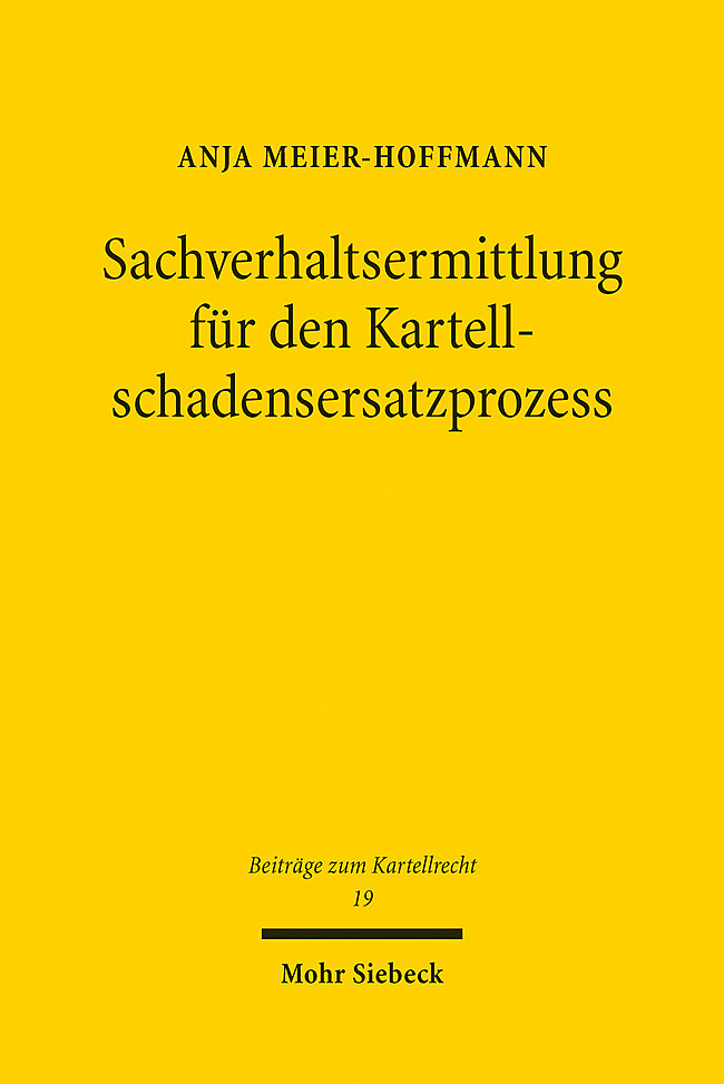 Sachverhaltsermittlung für den Kartellschadensersatzprozess main product photo