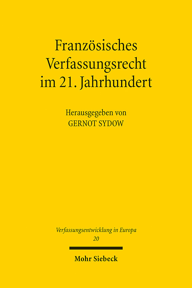 Französisches Verfassungsrecht im 21. Jahrhundert main product photo