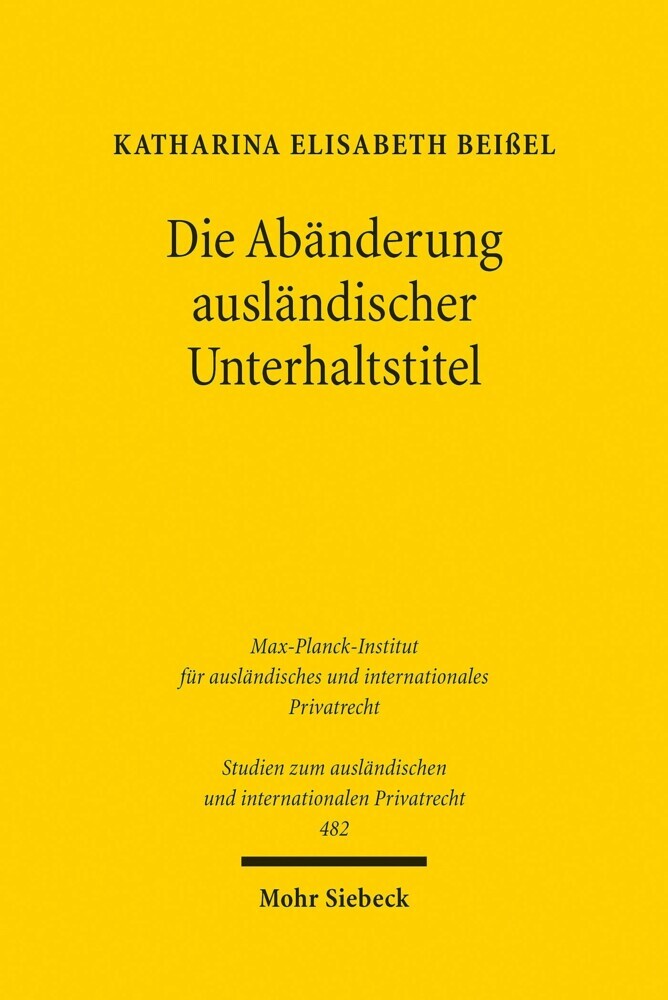 Die Abänderung ausländischer Unterhaltstitel main product photo
