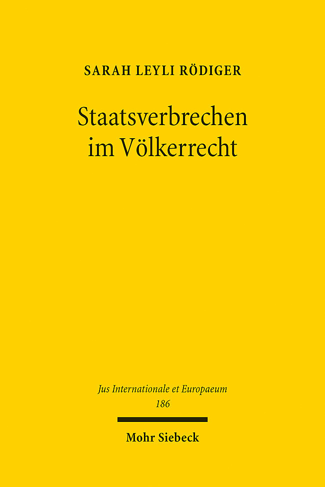 Staatsverbrechen im Völkerrecht main product photo