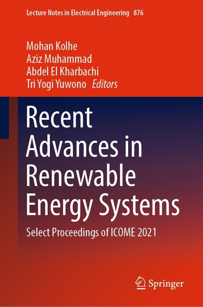 Recent Advances in Renewable Energy Systems main product photo