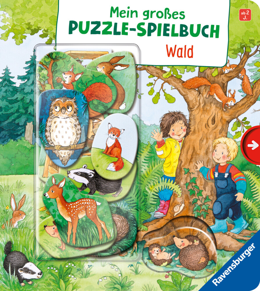 Mein großes Puzzle-Spielbuch - Wald main product photo