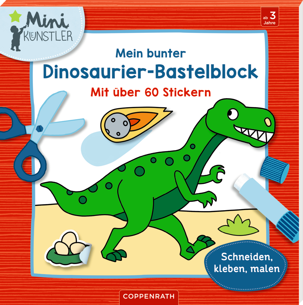Mein bunter Dinosaurier-Bastelblock main product photo