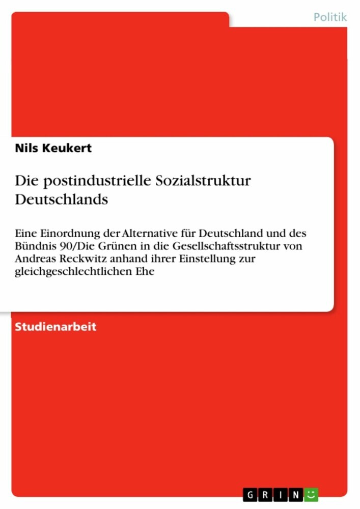 Die postindustrielle Sozialstruktur Deutschlands main product photo