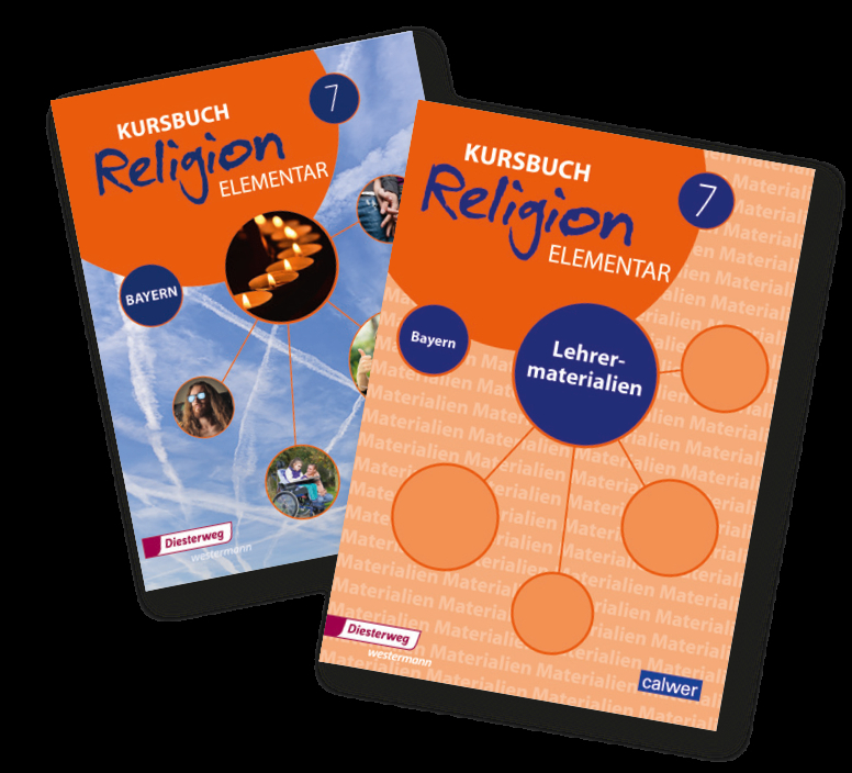 Kombi-Paket: Kursbuch Religion Elementar 7 - Ausgabe für Bayern main product photo