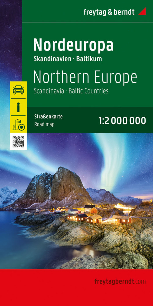 Nordeuropa, Straßenkarte 1:2.000.000, freytag & berndt main product photo