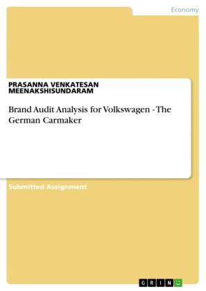 Brand Audit Analysis for Volkswagen - The German Carmaker
