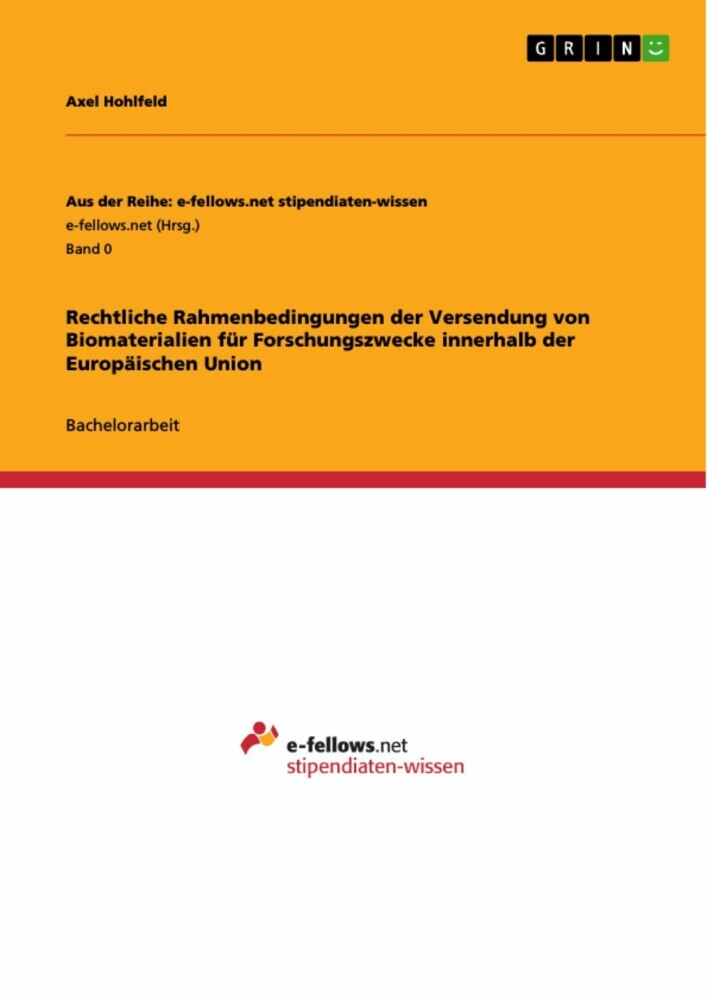 Rechtliche Rahmenbedingungen der Versendung von Biomaterialien für Forschungszwecke innerhalb der Europäischen Union main product photo