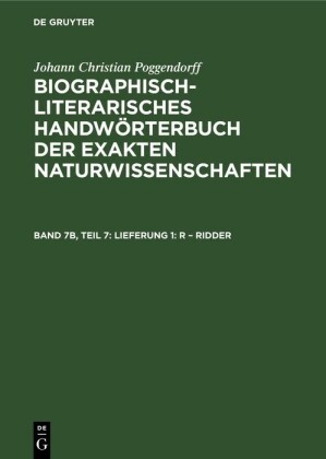 Lieferung 1: R - Ridder