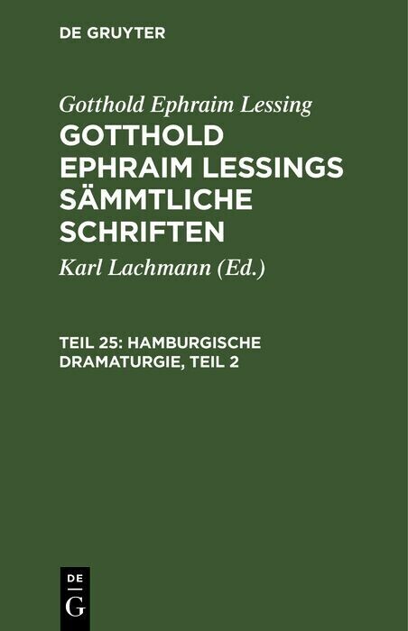 Hamburgische Dramaturgie, Teil 2 main product photo