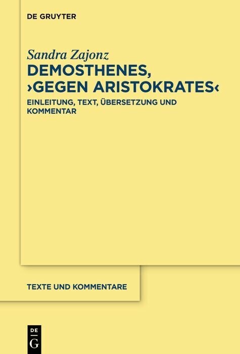 Demosthenes, >Gegen Aristokrates< main product photo