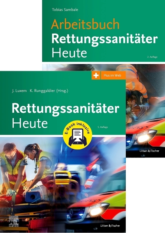 Rettungssanitäter Heute + Arbeitsbuch Rettungssanitäter Heute, Set main product photo