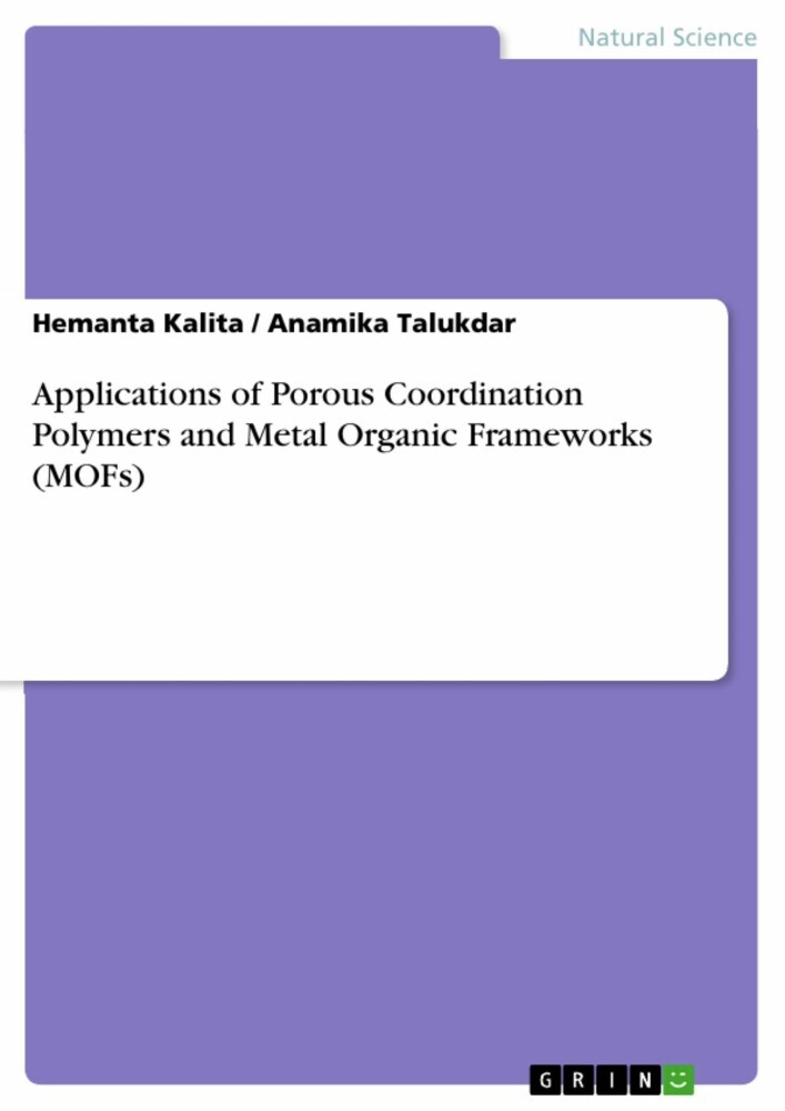 Applications of Porous Coordination Polymers and Metal Organic Frameworks (MOFs) main product photo
