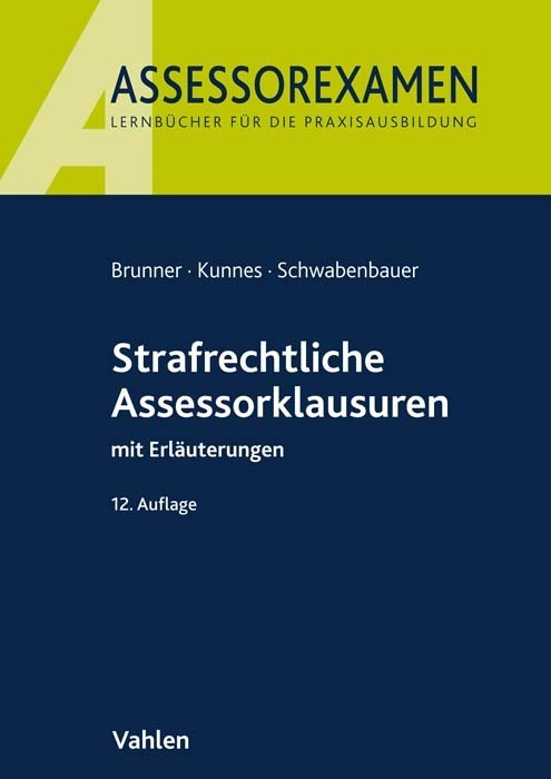 Strafrechtliche Assessorklausuren main product photo