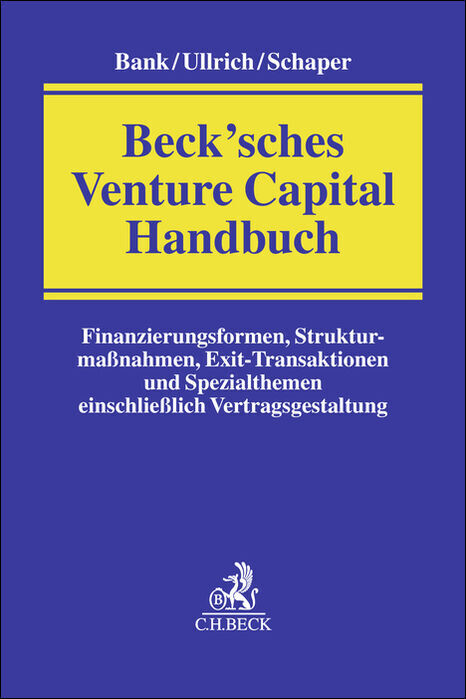 Beck'sches Venture Capital Handbuch main product photo