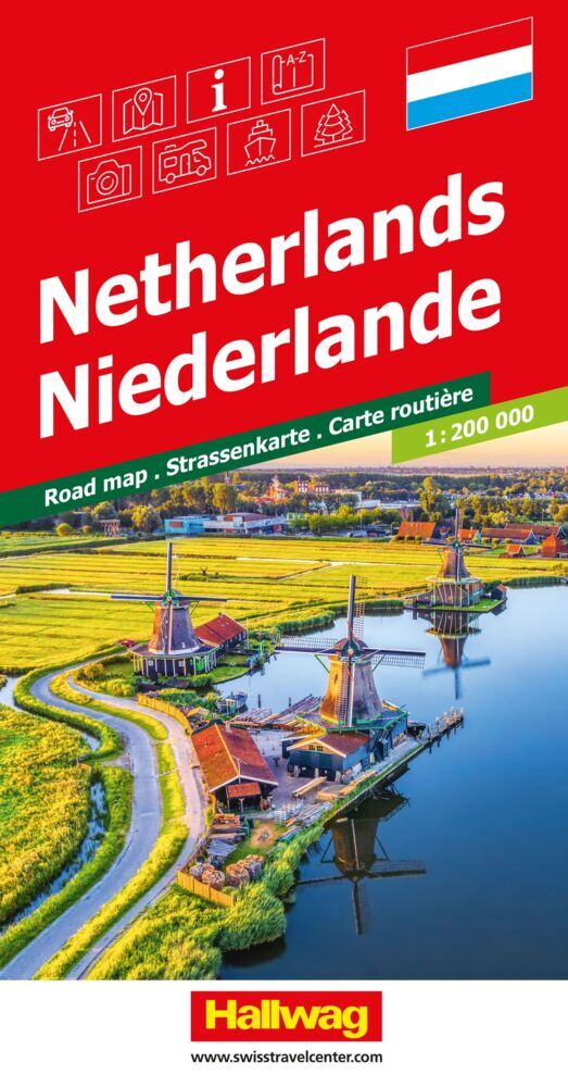 Hallwag Strassenkarte Niederlande 1:200.000 main product photo