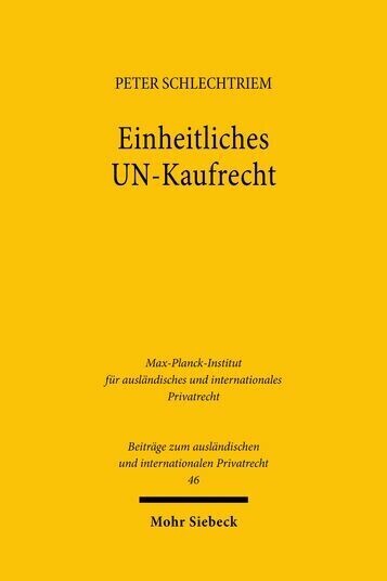 Einheitliches UN-Kaufrecht main product photo