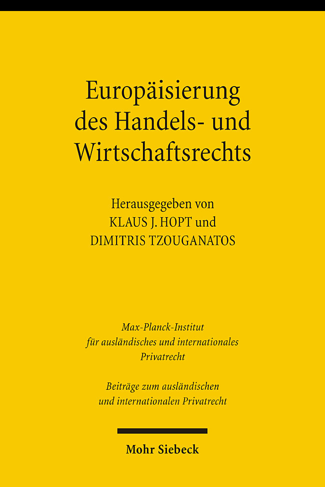 Europäisierung des Handels- und Wirtschaftsrechts main product photo