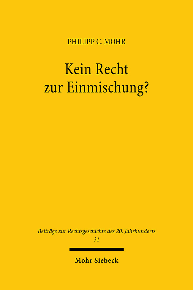 Kein Recht zur Einmischung? main product photo