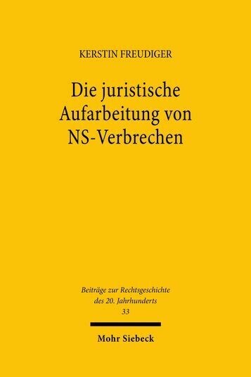 Die juristische Aufarbeitung von NS-Verbrechen main product photo