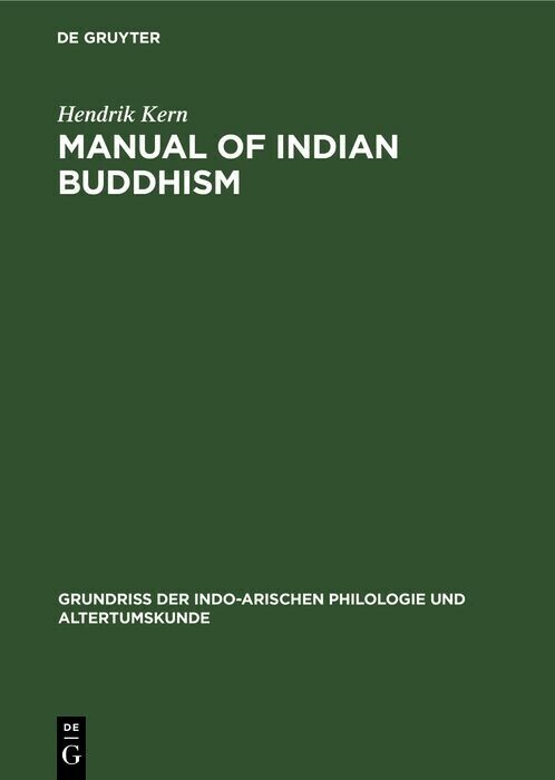 Manual of Indian buddhism main product photo