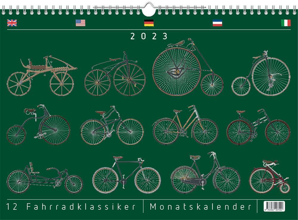 2023, 12 Fahrradklassiker, Wandkalender main product photo