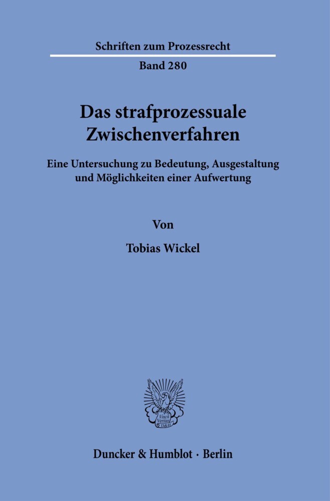 Das strafprozessuale Zwischenverfahren. main product photo