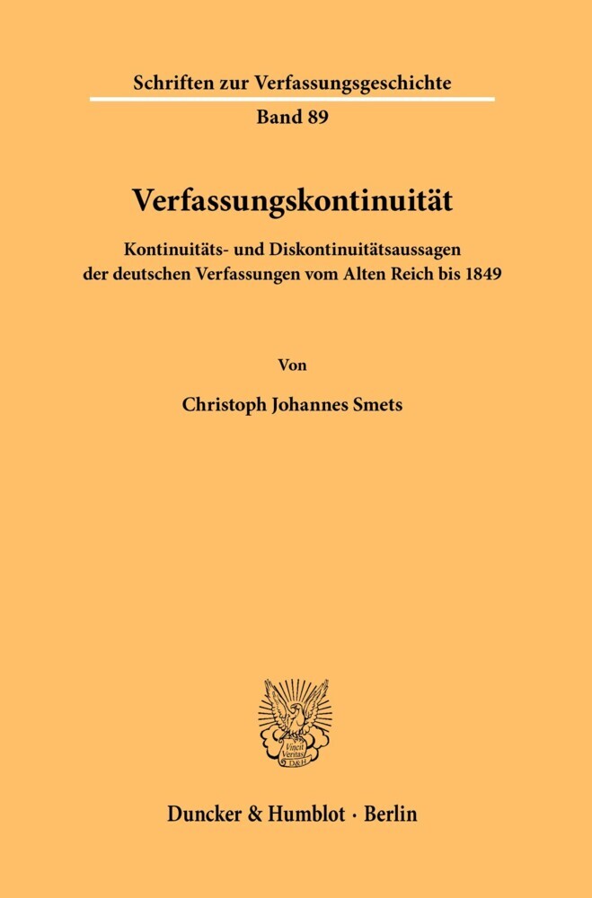 Verfassungskontinuität. main product photo