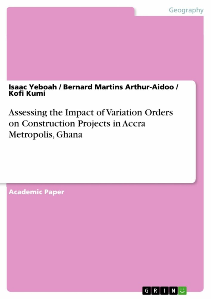 Assessing the Impact of Variation Orders on Construction Projects in Accra Metropolis, Ghana main product photo