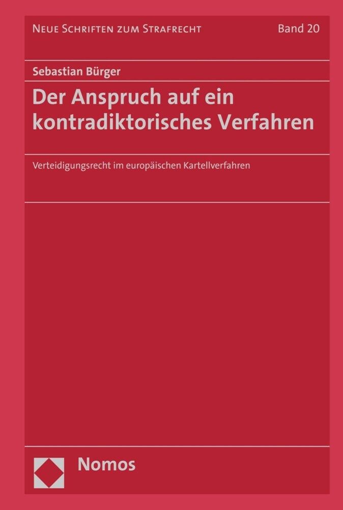 Der Anspruch auf ein kontradiktorisches Verfahren main product photo