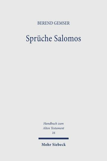 Sprüche Salomos main product photo