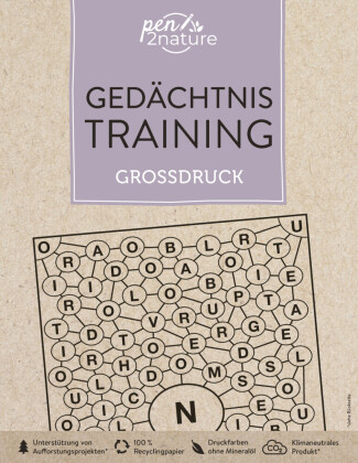 Gedächtnistraining Großdruck. Bunter Rätselmix in Großschrift