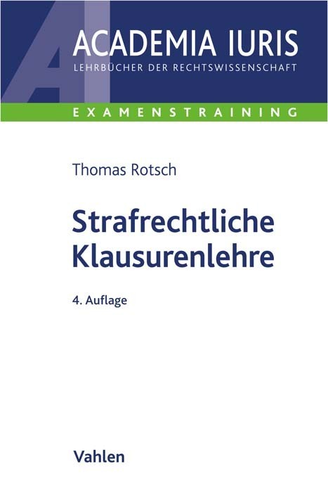 Strafrechtliche Klausurenlehre main product photo