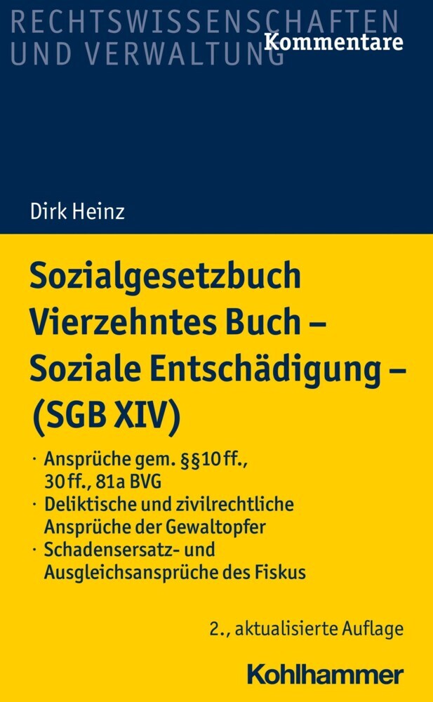 Sozialgesetzbuch Vierzehntes Buch - Soziale Entschädigung - (SGB XIV) main product photo
