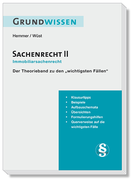 Grundwissen Sachenrecht II - Immobiliarsachenrecht main product photo