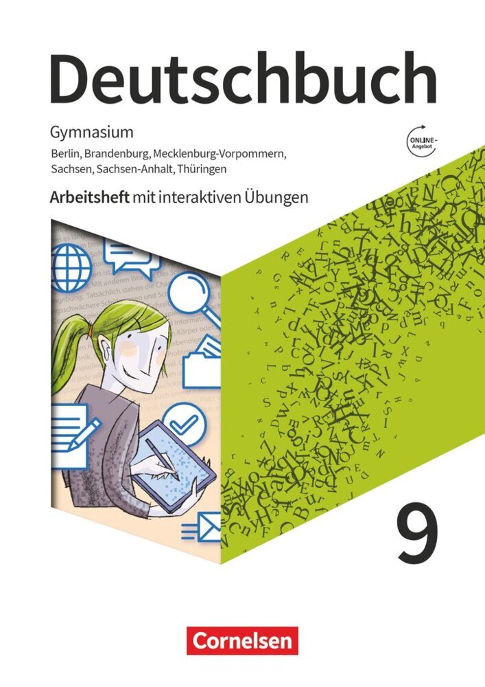 Deutschbuch Gymnasium - Berlin, Brandenburg, Mecklenburg-Vorpommern, Sachsen, Sachsen-Anhalt und Thüringen - Neue Ausgabe - 9. Schuljahr main product photo