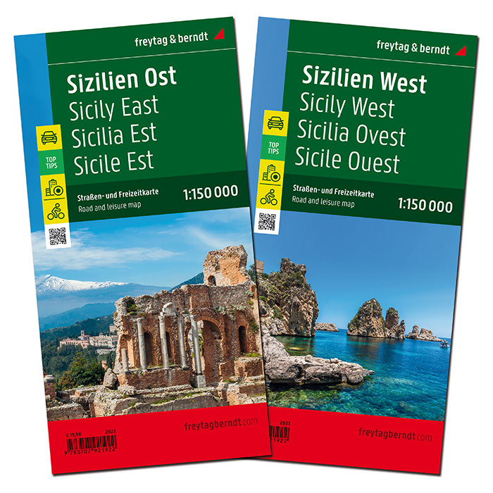 Sizilien, Straßenkarten-Set 1:150.000, freytag & berndt main product photo