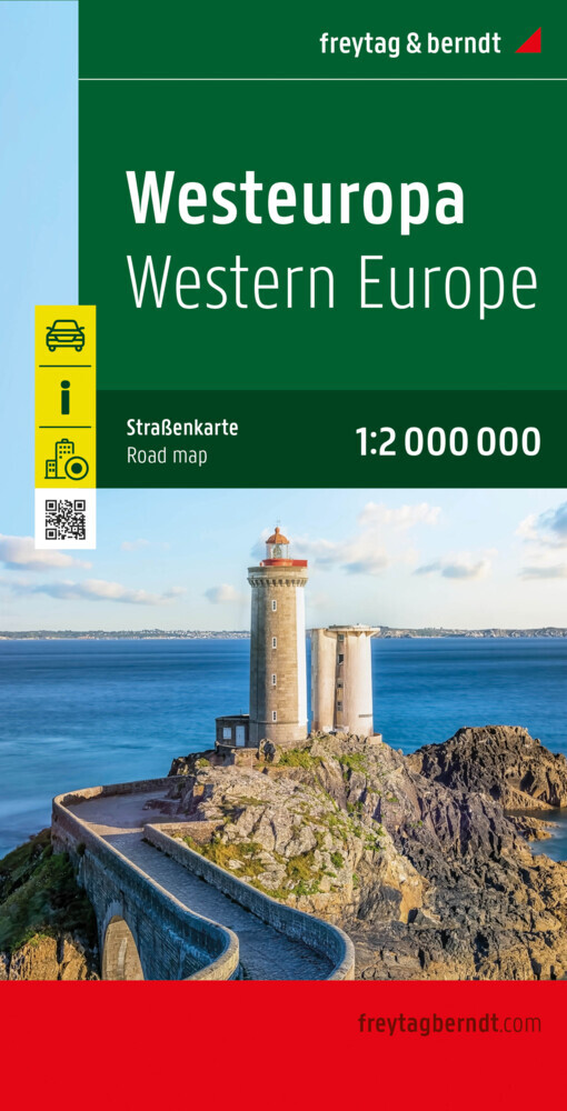 Westeuropa, Straßenkarte 1:2.000.000, freytag & berndt main product photo