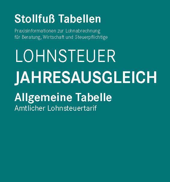 Tabelle, Lohnsteuer Jahresausgleich 2022 main product photo
