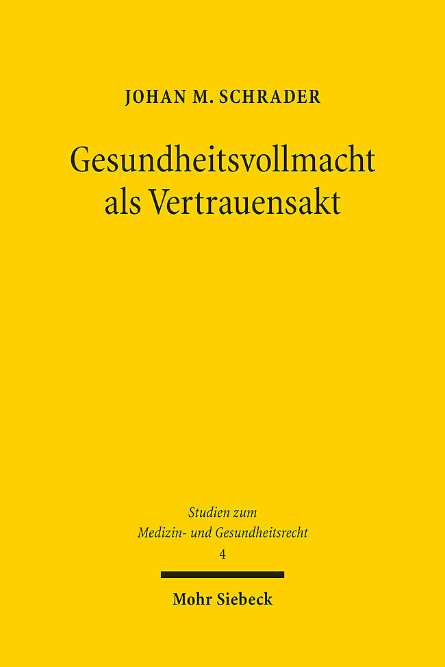Gesundheitsvollmacht als Vertrauensakt main product photo