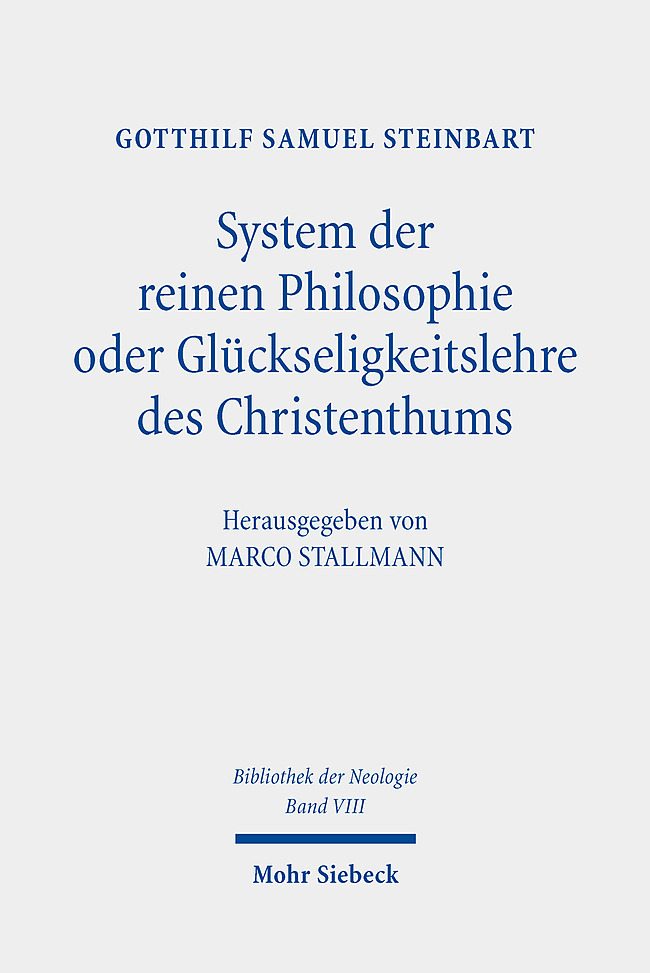 System der reinen Philosophie oder Glückseligkeitslehre des Christenthums main product photo