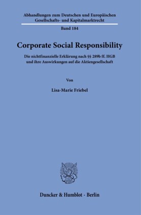 Corporate Social Responsibility.